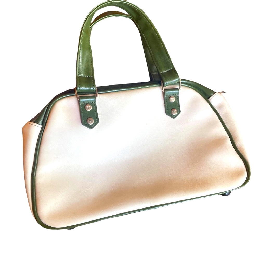 Vintage Roxy Bowler Bag style mini purse in retro stripe - Picture 12 of 15